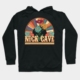 Nick Flowers Name Cave Personalized Gifts Retro Style Hoodie
